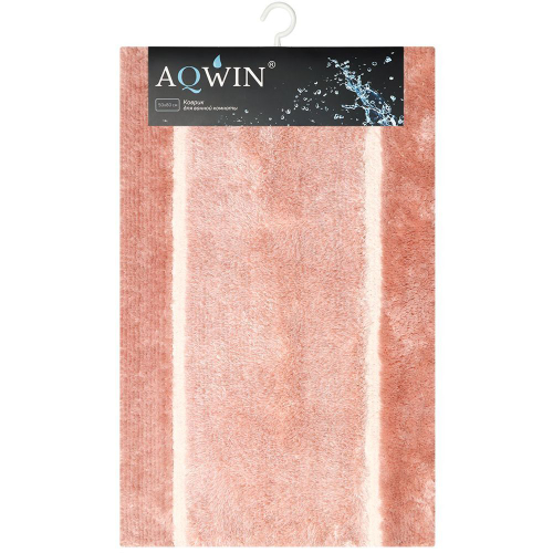 Коврик для ванной, 0.5х0.8 м, ПЭ, роз, Aqwin, Грета, TR1554YP