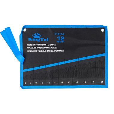 Органайзер тканевый для набора ключей 12пр. KINGTUL KT-5121P-P