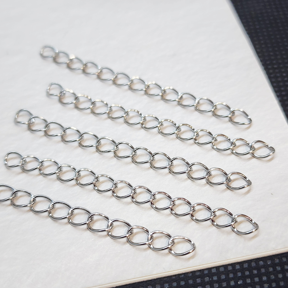 Удлинитель сталь, концевик для украшения, удлинительная цепочка, 5см