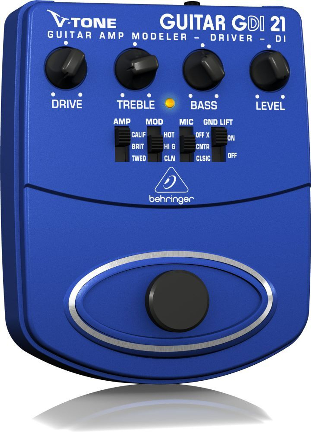 Behringer V-TONE GUITAR GDI21 педаль моделирования гитарных усилителей/предусилитель для прямой записи/DI-box