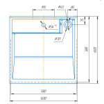Раковина над стиральной машиной "Престиж - 60*60" ш*г, с кронштейнами   (Kirovit)