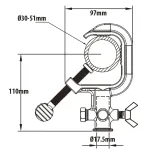 Зажим KUPO C-01B STEEL CLAMP