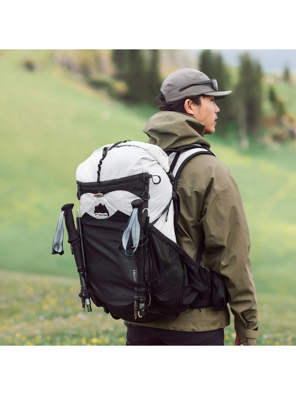 Рюкзак туристический Naturehike Helium Series 40 л, размер M, черный