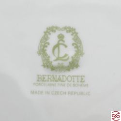 Тарелка для торта с лопаткой Bernadotte Белый узор 32 см