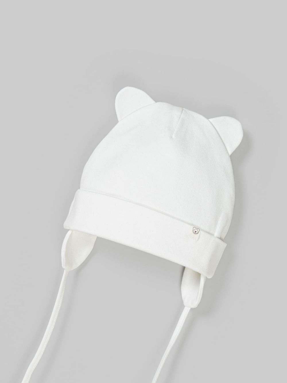 Шапка трикотажная двухслойная "Молоко" 0+