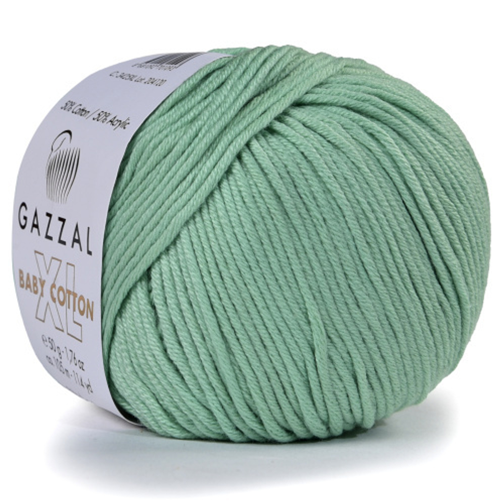 Пряжа Baby Cotton XL 50 г,105м,50%хлопок, 50%акрил (цена за 1 шт)