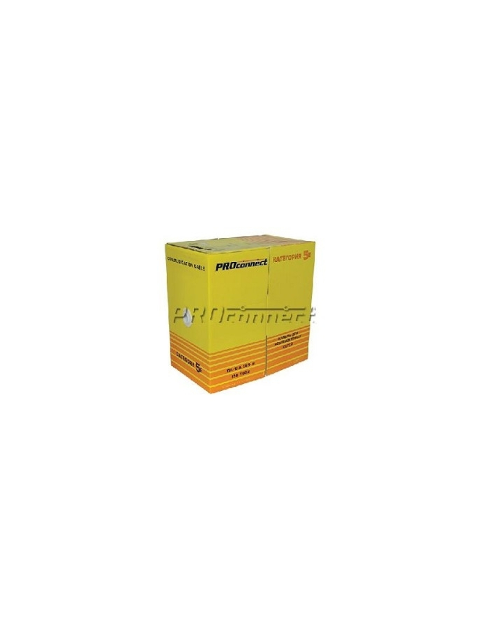Proconnect (01-0147-3) Кабель витая пара омедненный F/UTP, CCA, CAT 6, PVC, 4PR, 23AWG, INDOOR, SOLID, серый, 305м