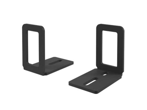 Уголки для крепления экрана в тканевом чехле к одиночным столам на МК 511301 Антрацит