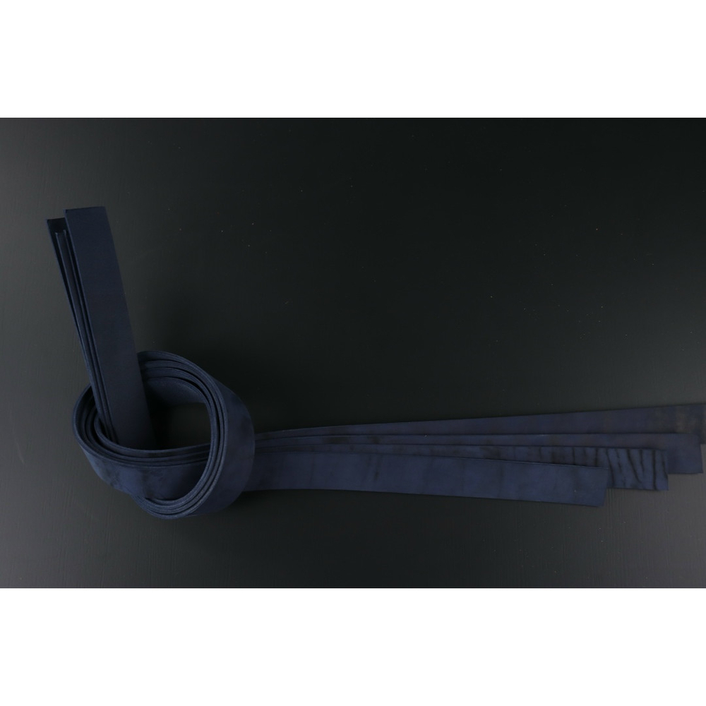 Ременная заготовка Лофт синяя  гладкая ⠀