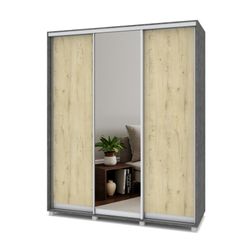 Шкаф-купе трехстворчатый "Роланд" Р672, ЛДСП, MODERN
