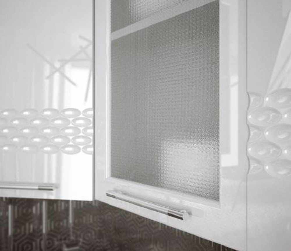 Модульный кухонный гарнитур «Капля» 3300 (баклажан), ЛДСП, ДСВ Мебель