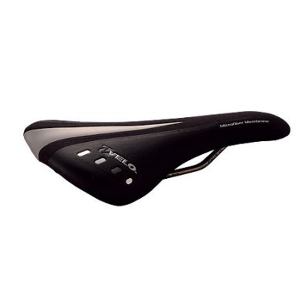 Седло Velo VL-1236 спорт черно серебро