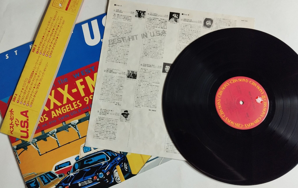 Винтажная виниловая пластинка LP Best Hit in U.S.A. (Japan 1982) (Obi)