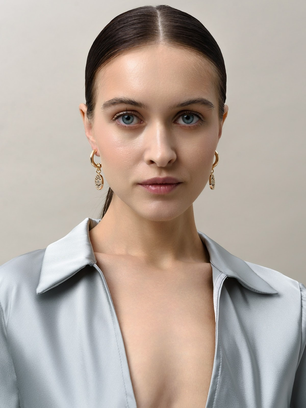 Серьги "Eye" Gold