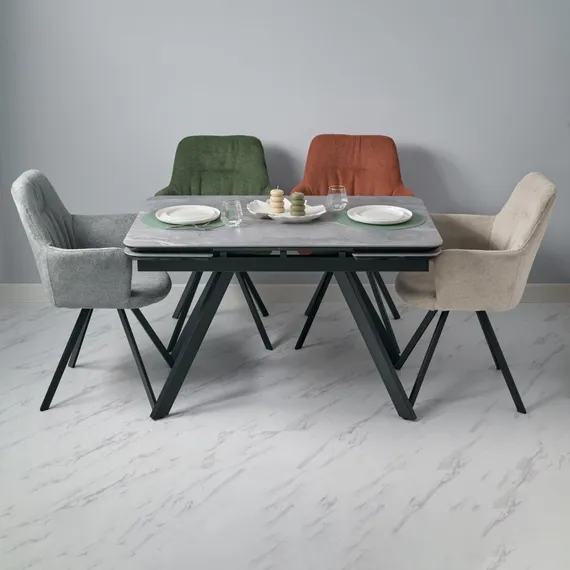 Стул Grant терракотовый шенил на поворотном механизме