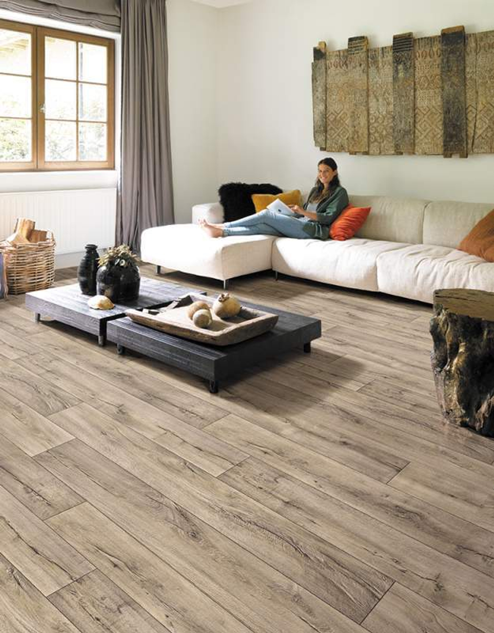 Линолеум бытовой IDEAL Ultra Cracked Oak 1_016M, 3 метра (резка)