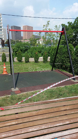 Монтаж уличных качелей Sv Sport