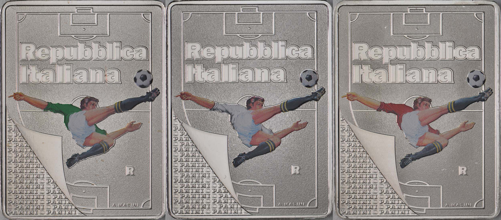 ИТАЛИЯ, 2022, 5 ЕВРО (ТРИ МОНЕТЫ) [СЕРЕБРО]