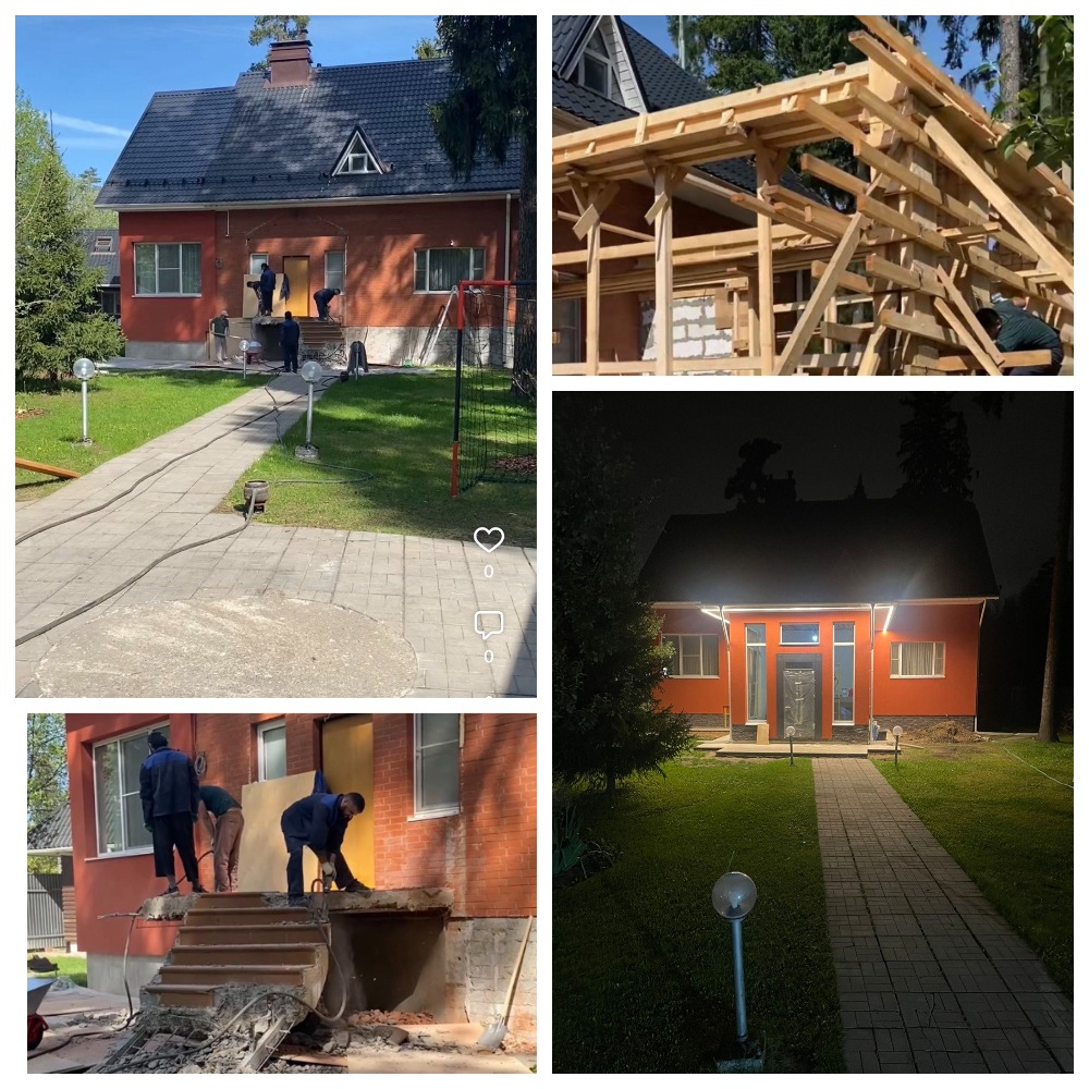 Реконструкция загородного дома коттеджа