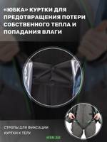 Костюм-поплавок мужской зимний "Rescuer V prosport"-45, hardguard, бирюза (зеленые молнии), ХСН