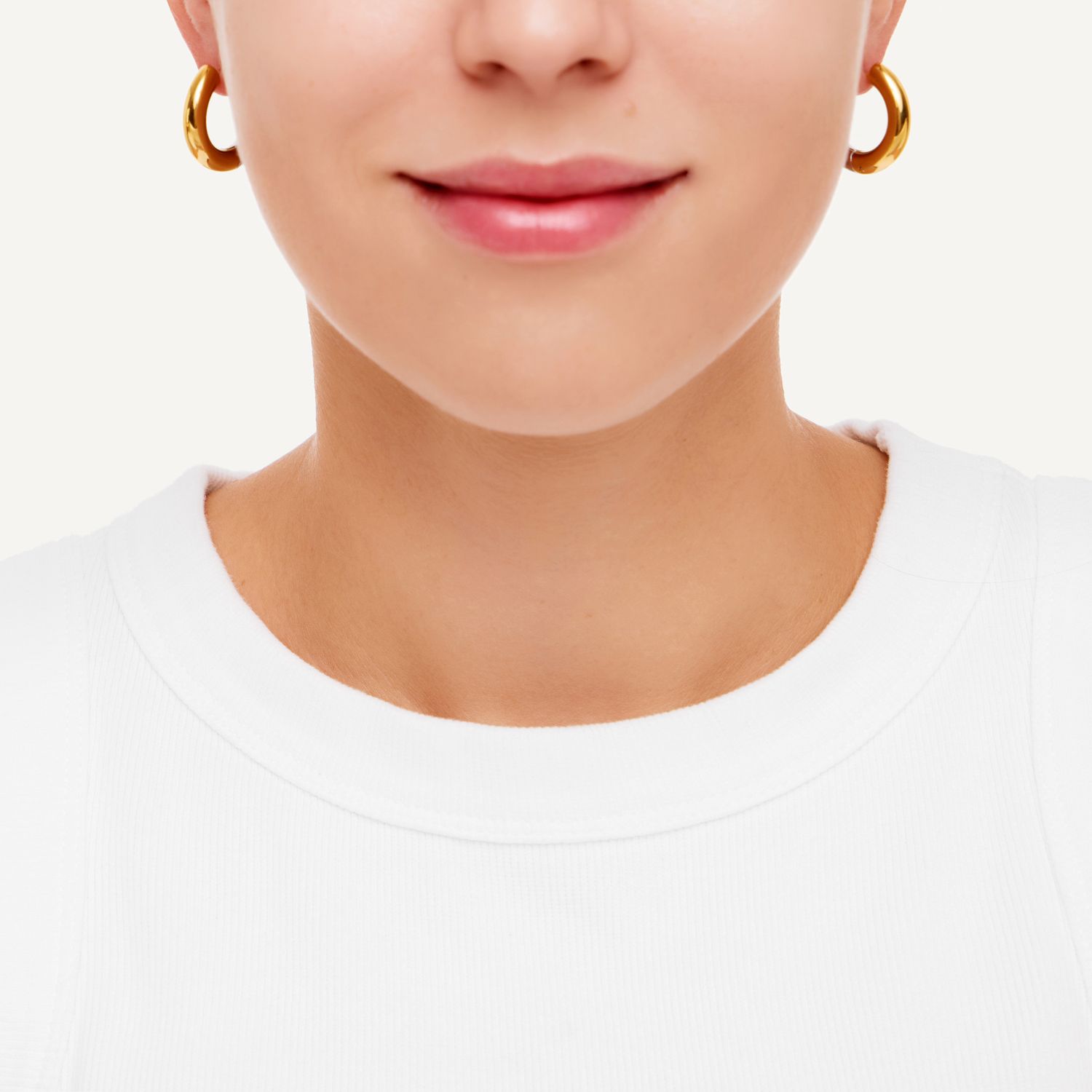 Серьги Gold & Silver Hoops