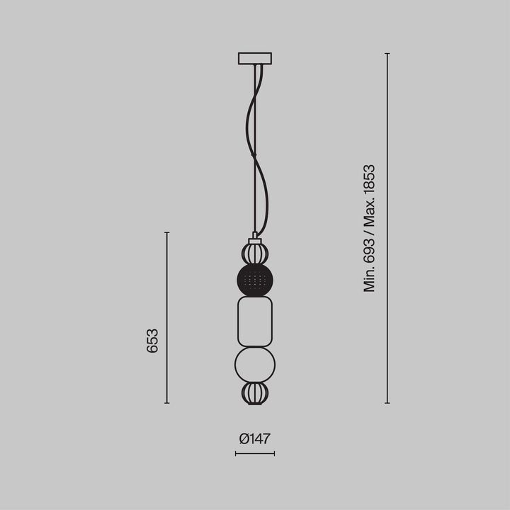 Подвесной светильник Maytoni Collar P069PL-L35G3K