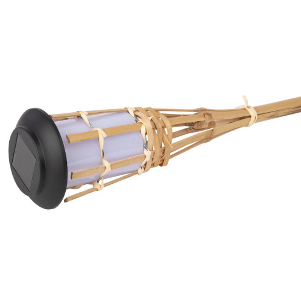 Светильник уличный ЭРА ERASF22-24 на солнечных батареях садовый Факел бамбук 56 см