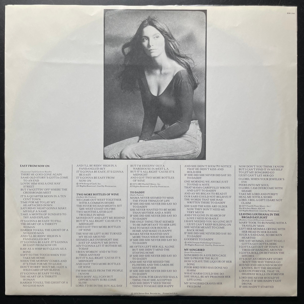 Emmylou Harris ‎– Quarter Moon In A Ten Cent Town (США 1978г.)