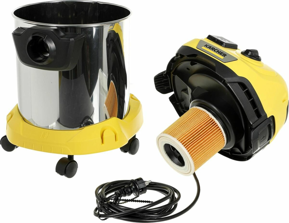 Хозяйственный пылесос KARCHER WD 3 P S V-17/4/20 (YSY) *EU 1000 Вт,17 л,шланг 2 м (1.628-190.0)