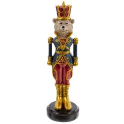 GAEM Фигурка декоративная "Солдатик-медведь", L9 W9 H31 см