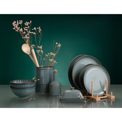 Набор из двух тарелок темно-серого цвета из коллекции Kitchen Spirit, 26 см