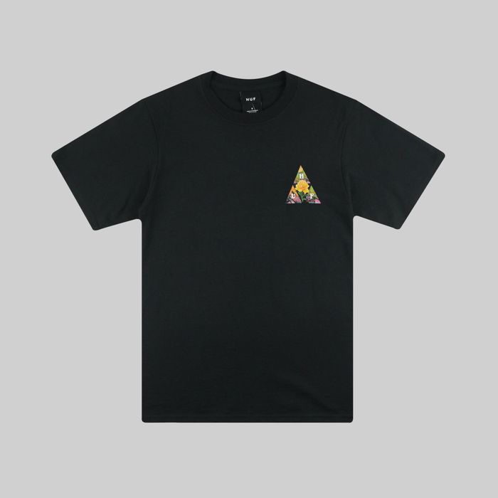 Футболка мужская HUF New Dawn артикул:TS01516 BLACK - купить в магазине Дайс