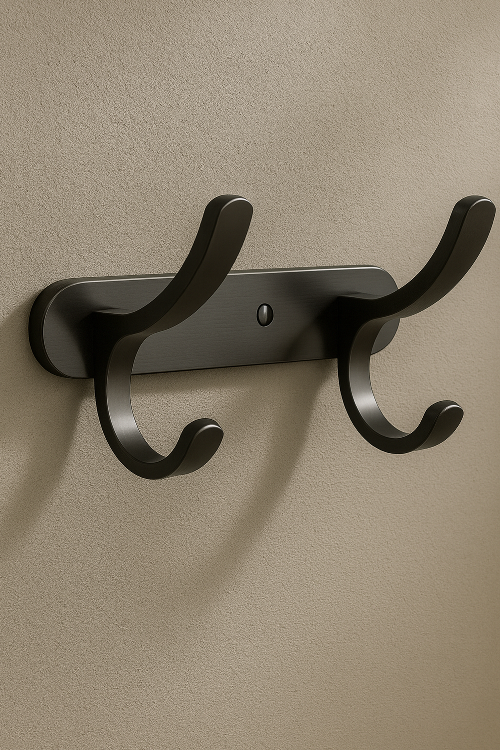 Крючок STWORKI Киркенес S45305GB вороненая сталь, на шурупах