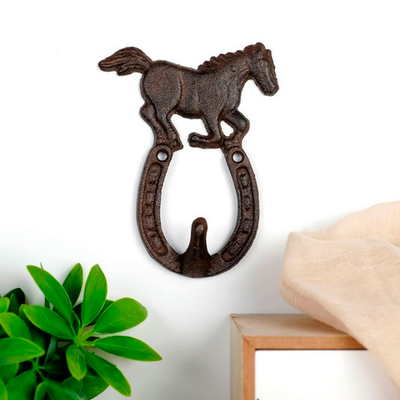 Крючок декоративный "Конь с подковой" 4145448