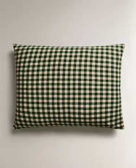 ZARA HOME НАВОЛОЧКА ДЛЯ ДЕКОРАТИВНОЙ ПОДУШКИ В КЛЕТКУ, ЗЕЛЕНЫЙ