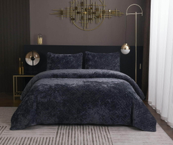 Покрывало 160х220 и наволочка 50х70 Sofi De MarkO Селена Антрацит