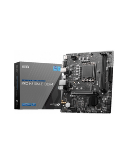 MSI PRO H610M-E DDR4 LGA1700,2DDR4,1PCI-Ex16,1PCI-Ex1,1M.2,4SATA3.0,4USB3.2Gen1