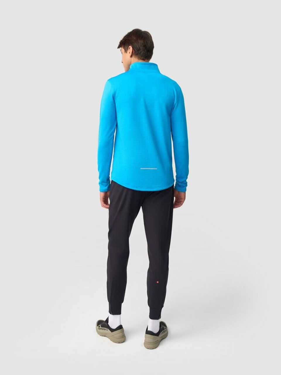 Зимняя беговая рубашка GRI Лонг 5.0 мужская голубая