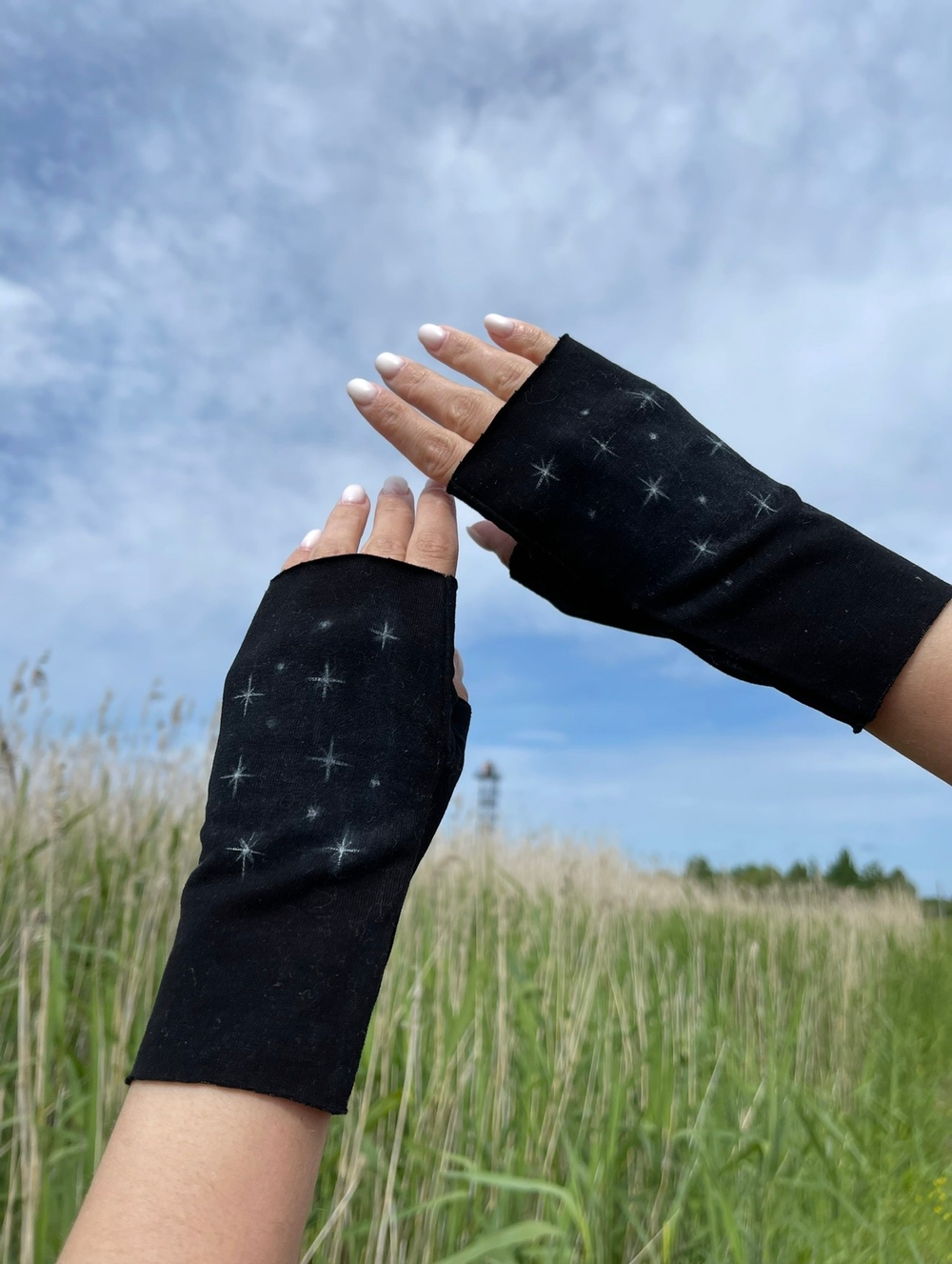 Митенки Звездное небо