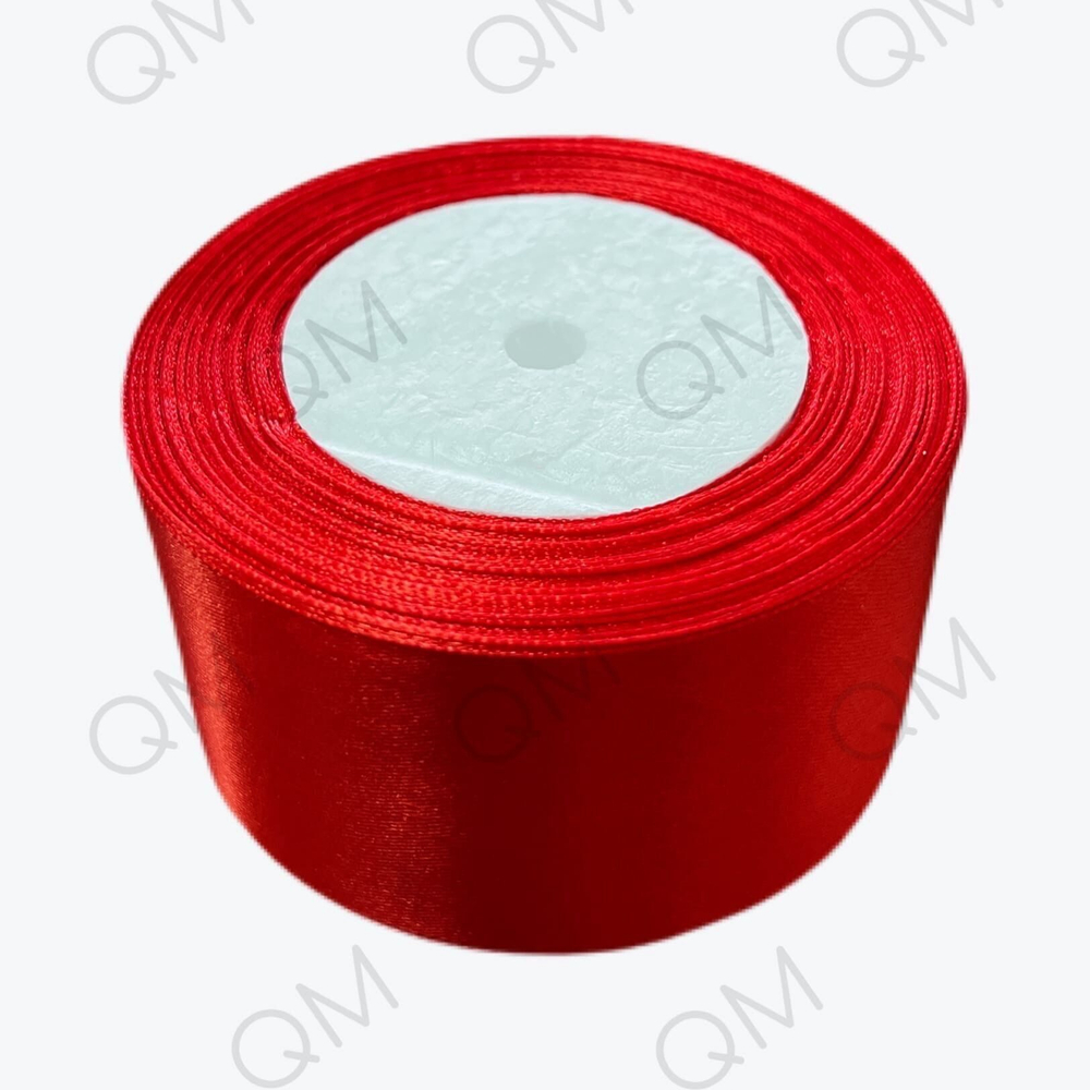 Лента атласная 5 см 25 ярдов (красный) №26