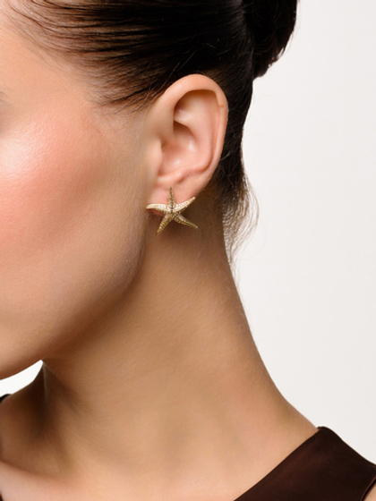 Серьги "Shiny Starfish" Gold