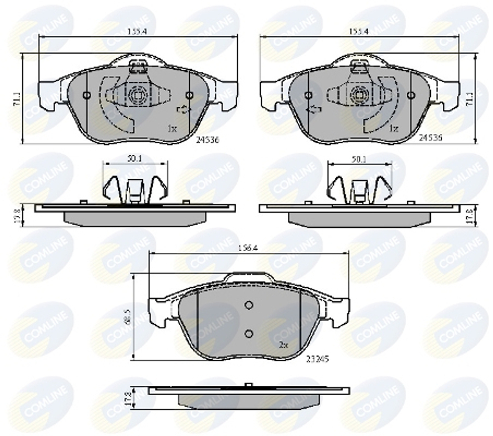 COMLINE - CBP02019-CML - Brake Pad Set, disc brake