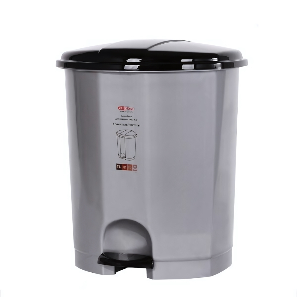 Контейнер для мусора с педалью 18 л цвет в ассортименте