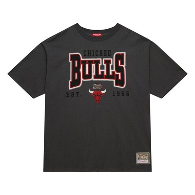 Футболка Mitchell&Ness NBA Logo Boyfriend Chicago Bulls Gray T-Shirt
