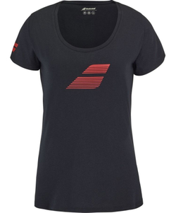 Женская теннисная футболка Babolat Exercise Flag Tee Woman - черный
