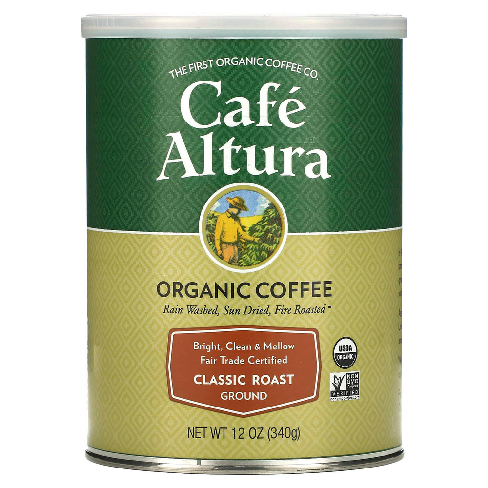 Cafe Altura, Органический кофе, классической обжарки, молотый, 340 г (12 унций)