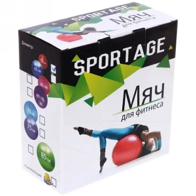 Фитбол Sportage 55 см 600гр микс цветов