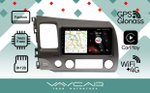 Магнитола для Honda Civic 2005-2012 (левый руль, рамка 9)- Vaycar VA20-0044 на Android 13, 8-ядер, 4G SIM-слот