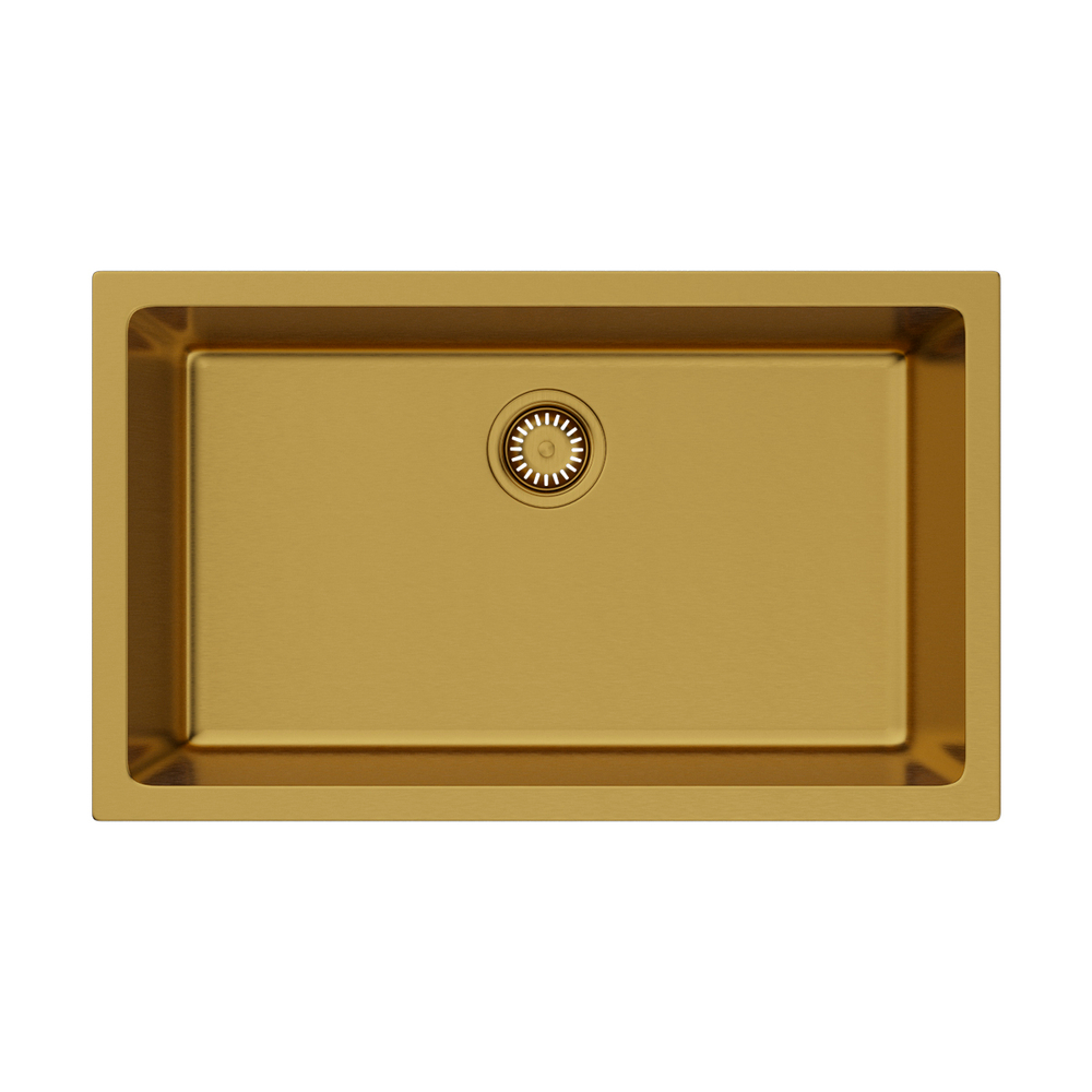 Кухонная мойка Omoikiri Okinoshima 76-U/I-G Matt Natceramic/золото матовый  4993169