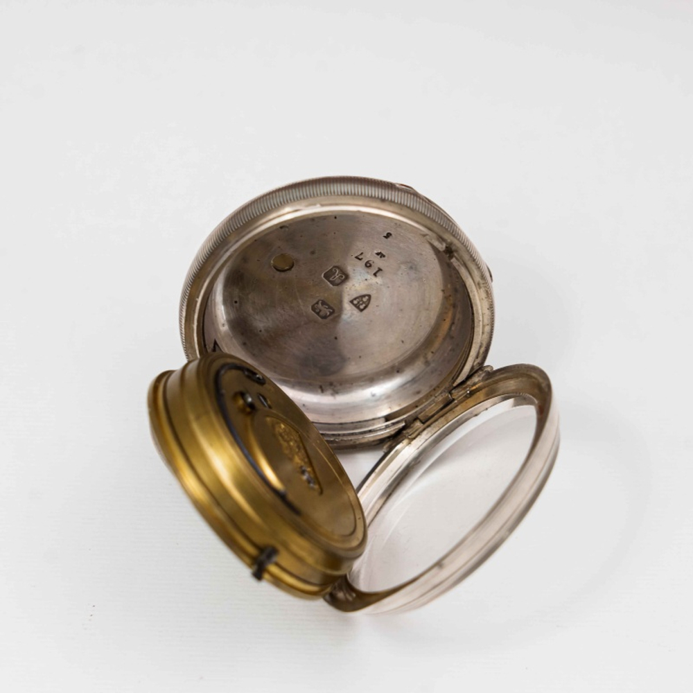 Серебряные карманные часы «J. LEVINSTEEIN»